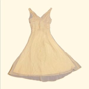 Vintage Express pale yellow dress